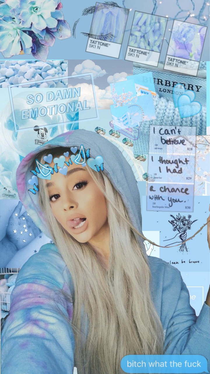 My Ariana Grande edit☁️ stickers & blue