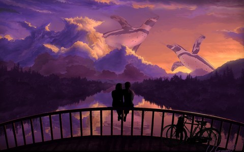 обои Wheel, cloud