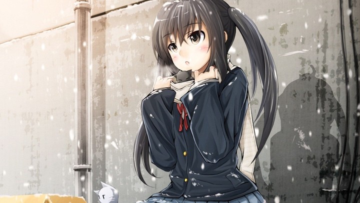 Anime Girl Waiting Something
