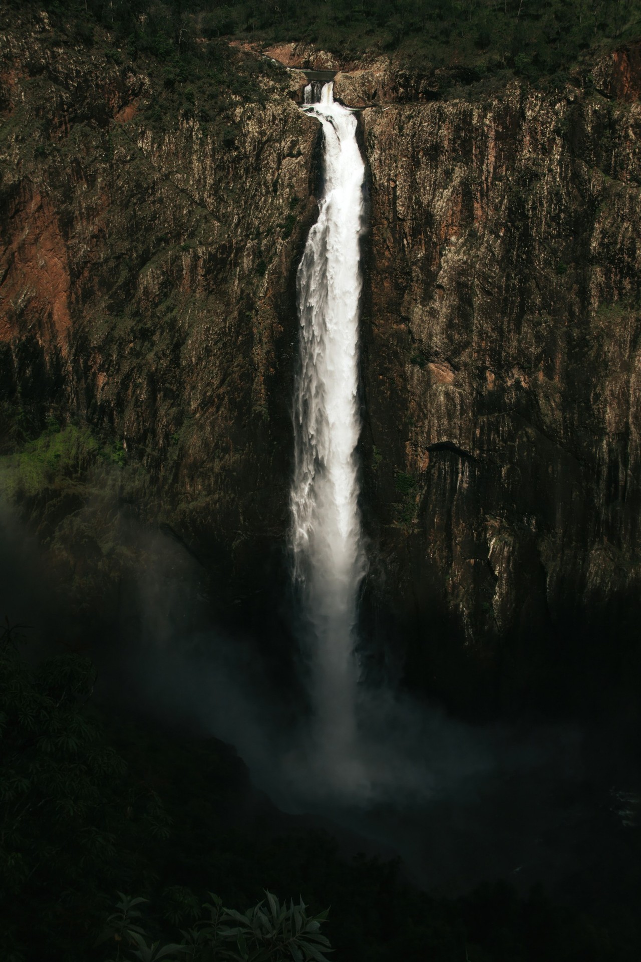 шпалери waterfall, terrain