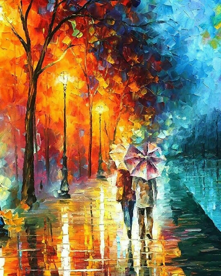 Lovers under the rain ☔