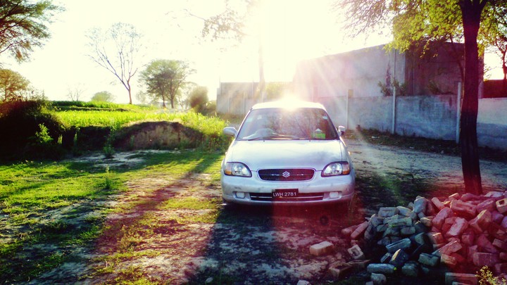 Pakistan village Beauty with Car