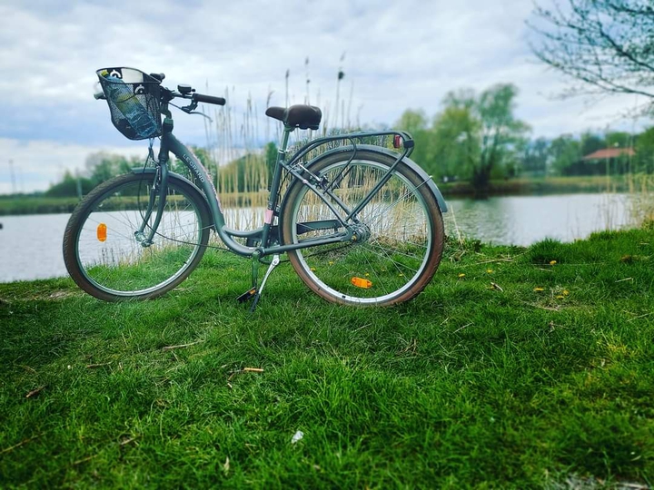 by bicycle