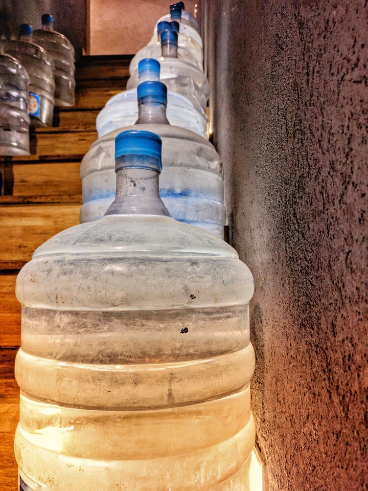 water bottles