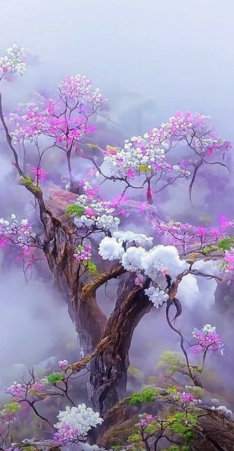 רקעים pink, prunus