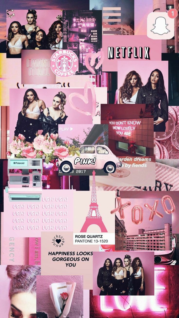 My aesthetic little mix wallpaper☁️aesthetic & pink & lm
