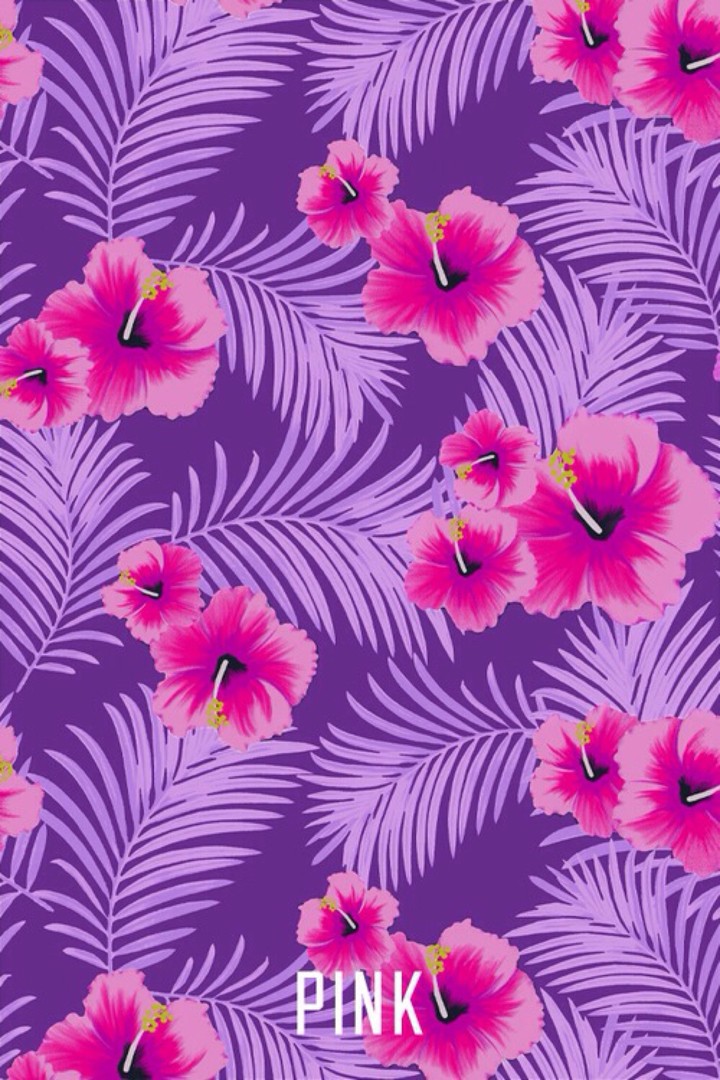 pink, palms, flowers