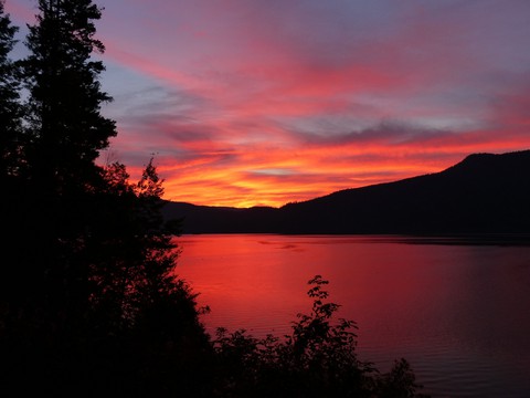 sunrise, lake Hintergrundbilder