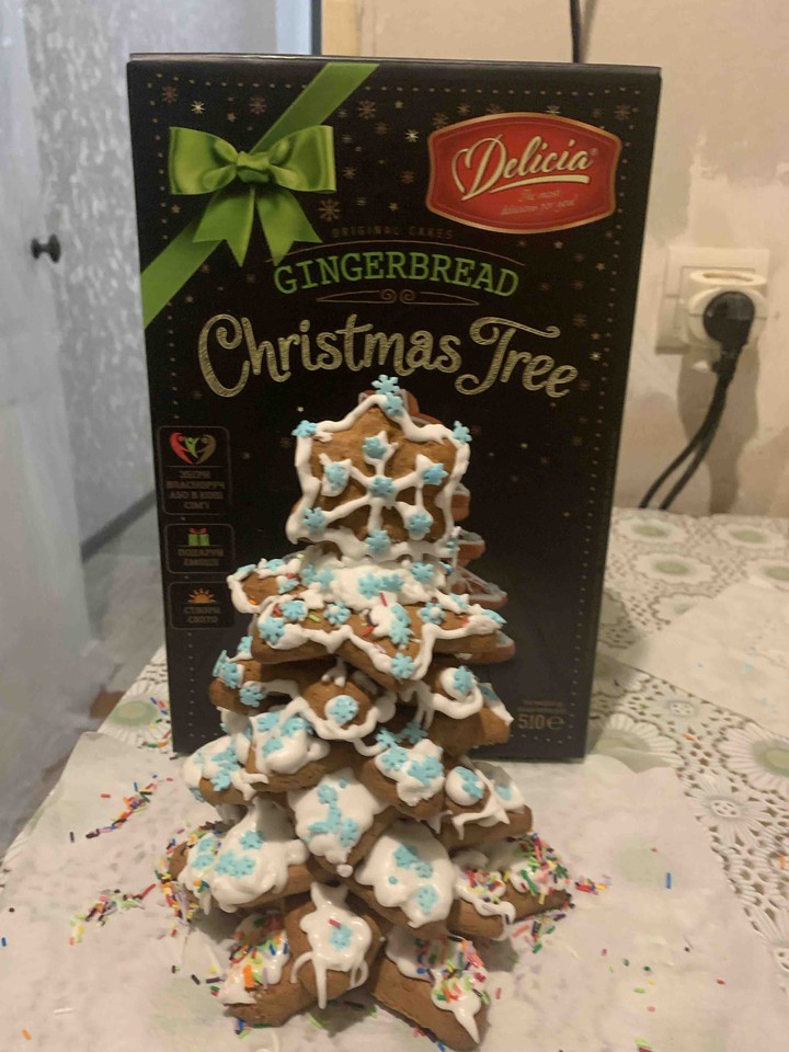 Christmas gingerbread tree
