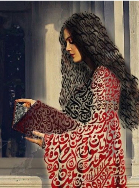 тапети Painting, hair