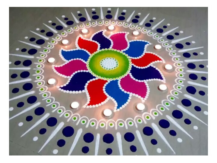 *Nice rangoli*