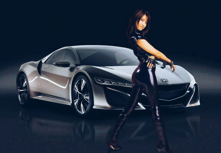Car & Sexy girl