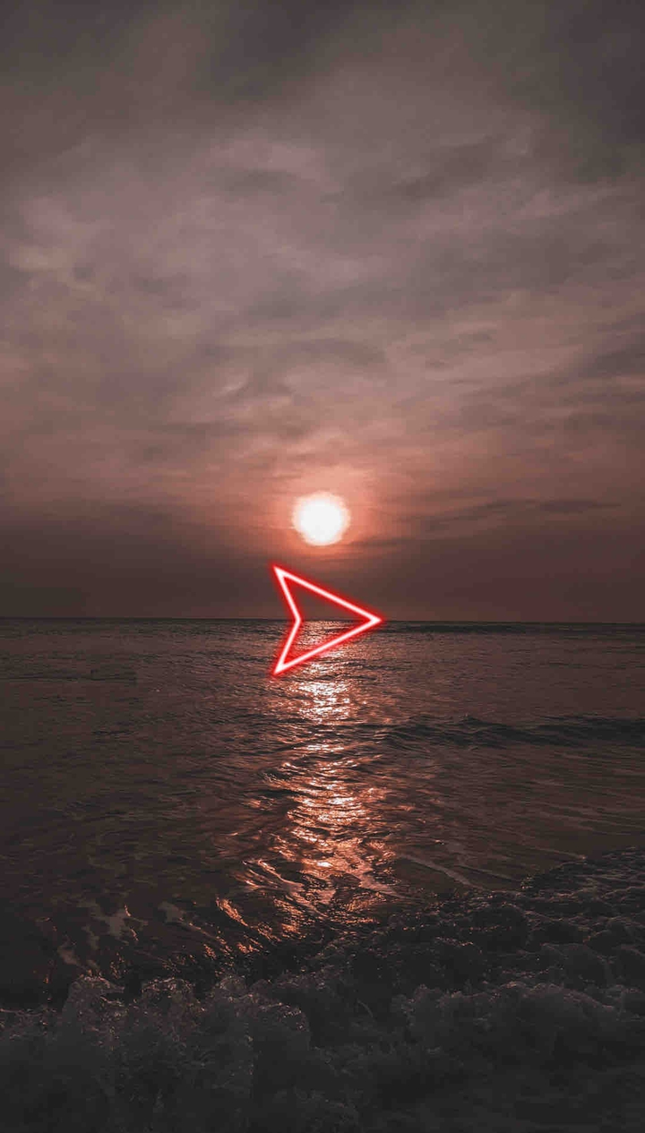 The burning sun