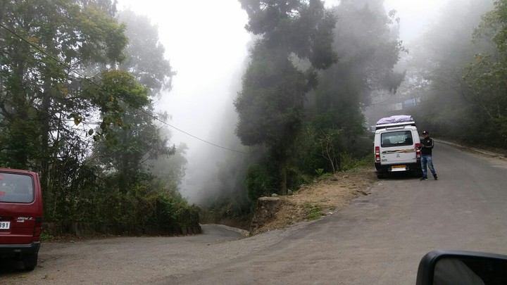 on road