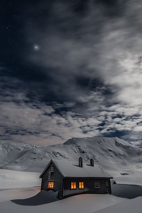 mountain, snow वॉलपेपर