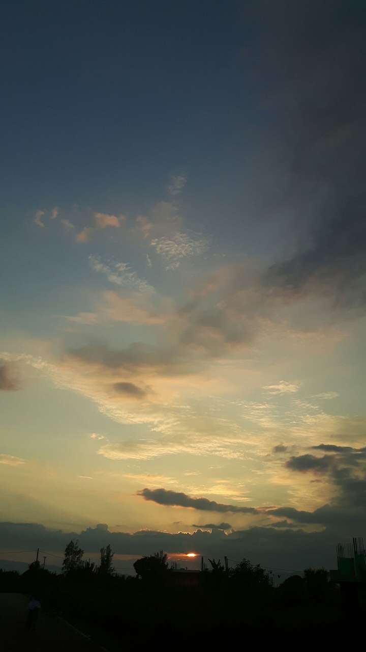 Sun goes down
