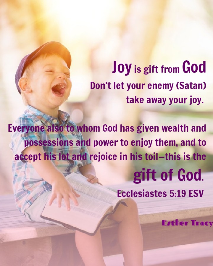 Joy is gift from God, we can be happy even we have hard time