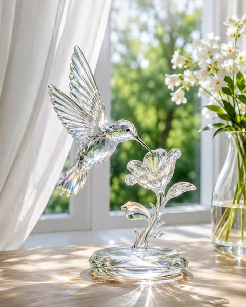 sfondi crystal, hummingbird