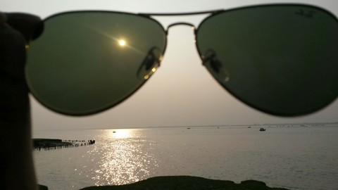 Sunset ray ban