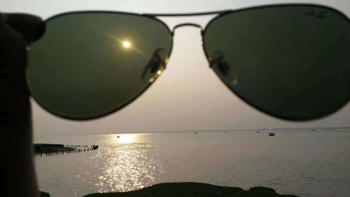 Sunset ray ban