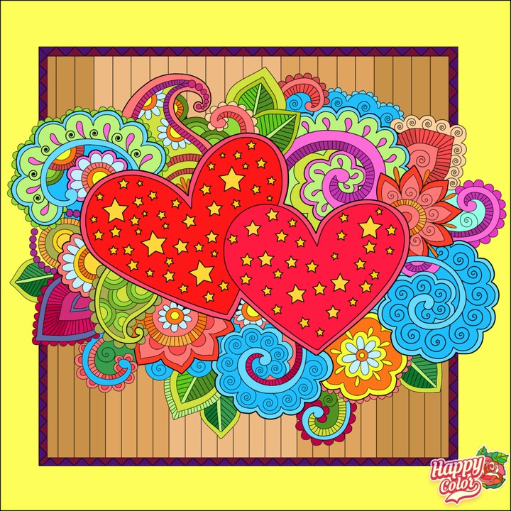Colorindo.