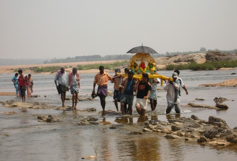 A Procession at Godavari river