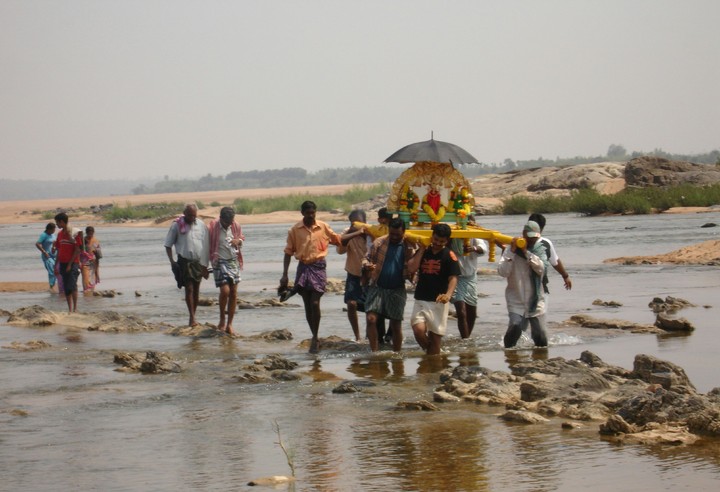 A Procession at Godavari river