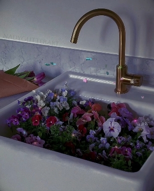 Flores Glitter Sparkly