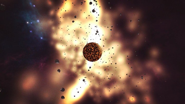 planet explode