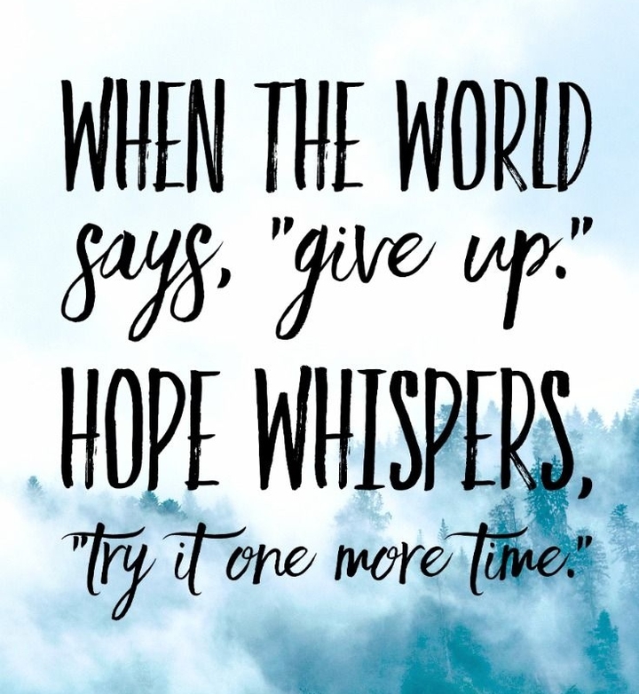 TRY ONE MORE TIME