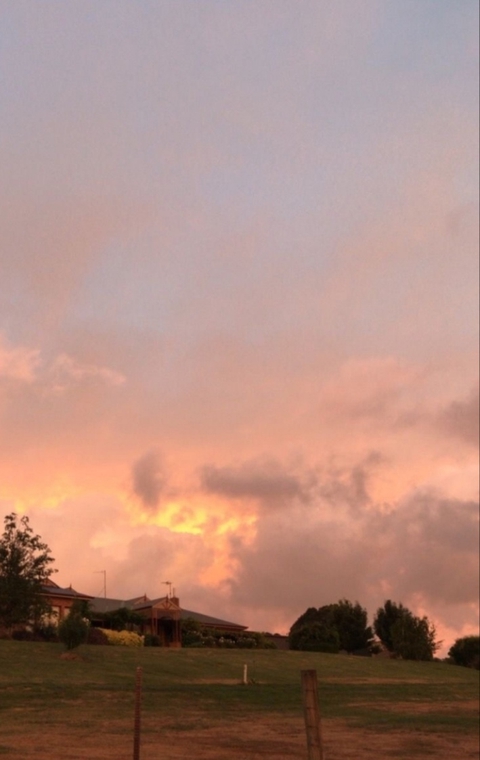 evening, sunset वॉलपेपर