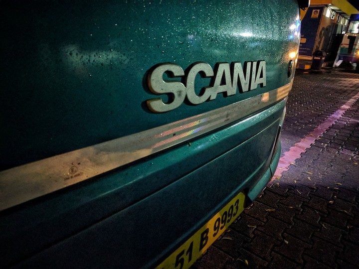 Scania In Rain