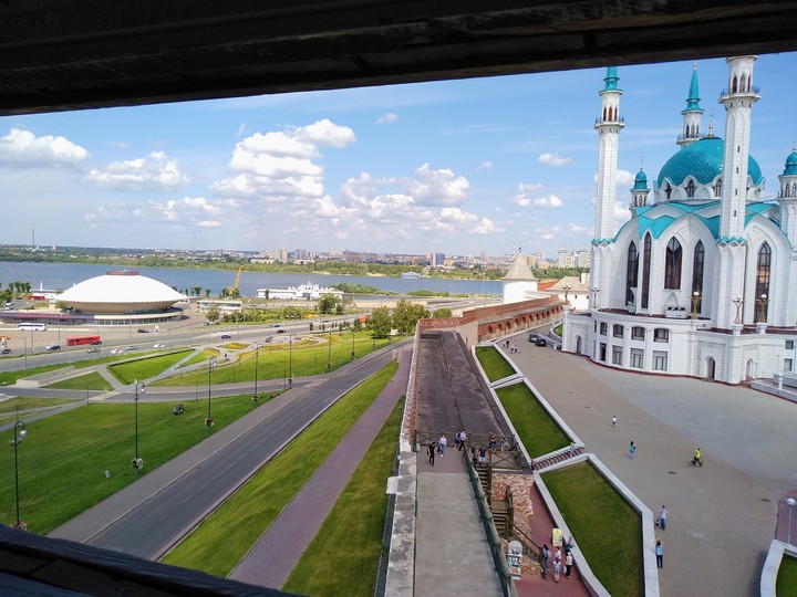 Панорама из Кремля, Казань