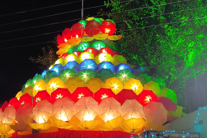 Umbrella hut