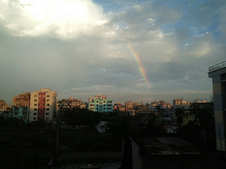 Sun & rainbow