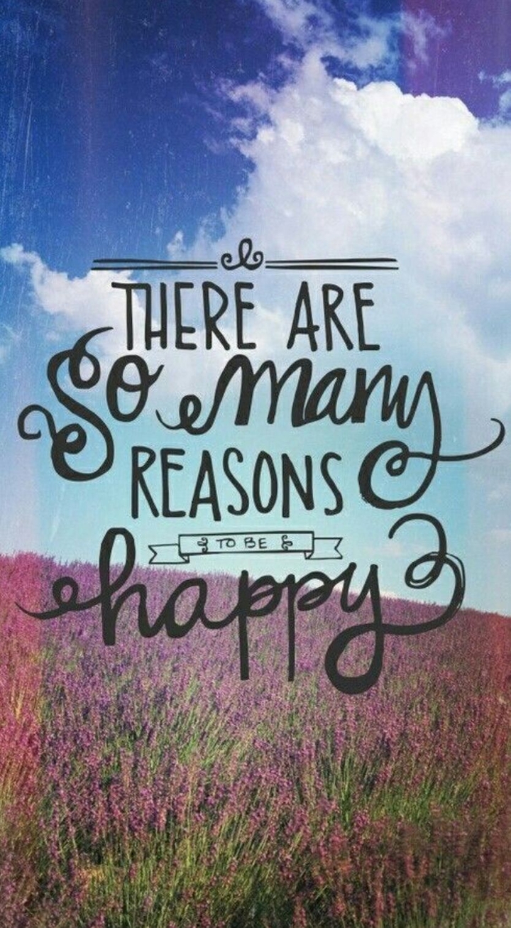 a lot of reasons to be happy
