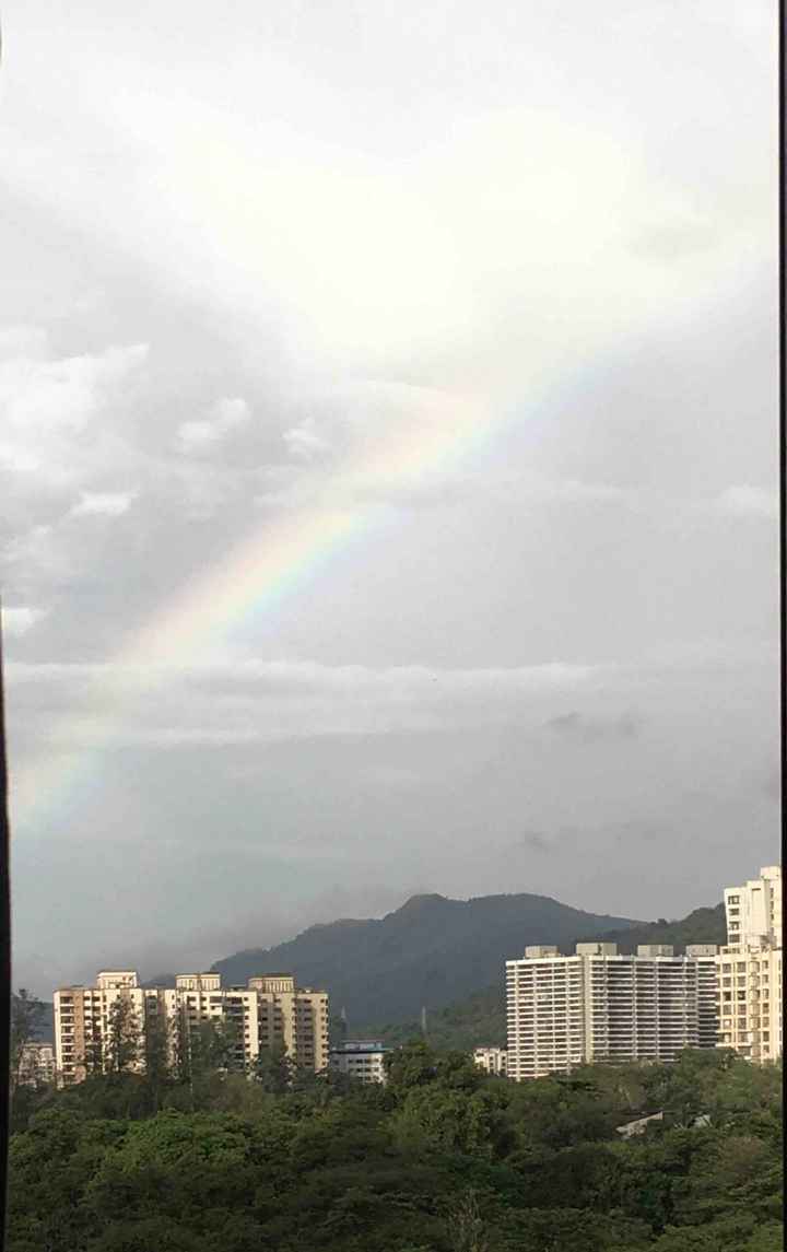catching a rainbow!