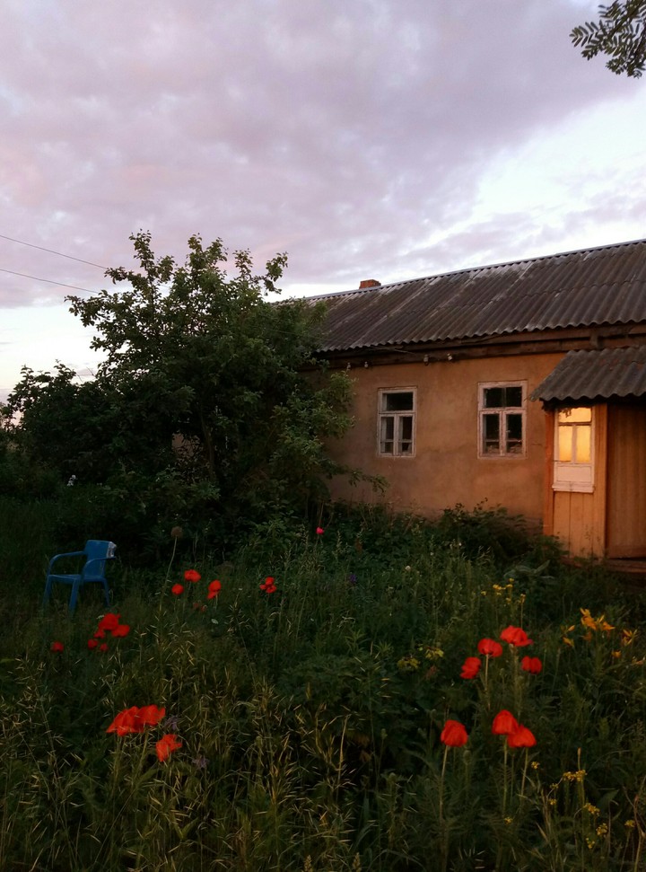 домик ,утро