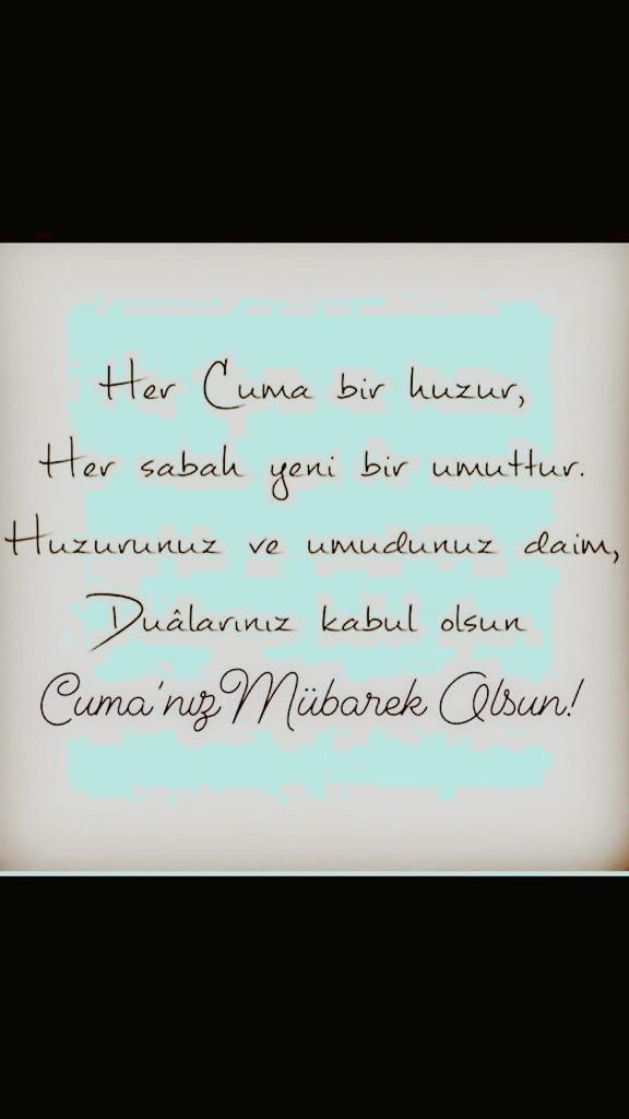 Cuma mesajı