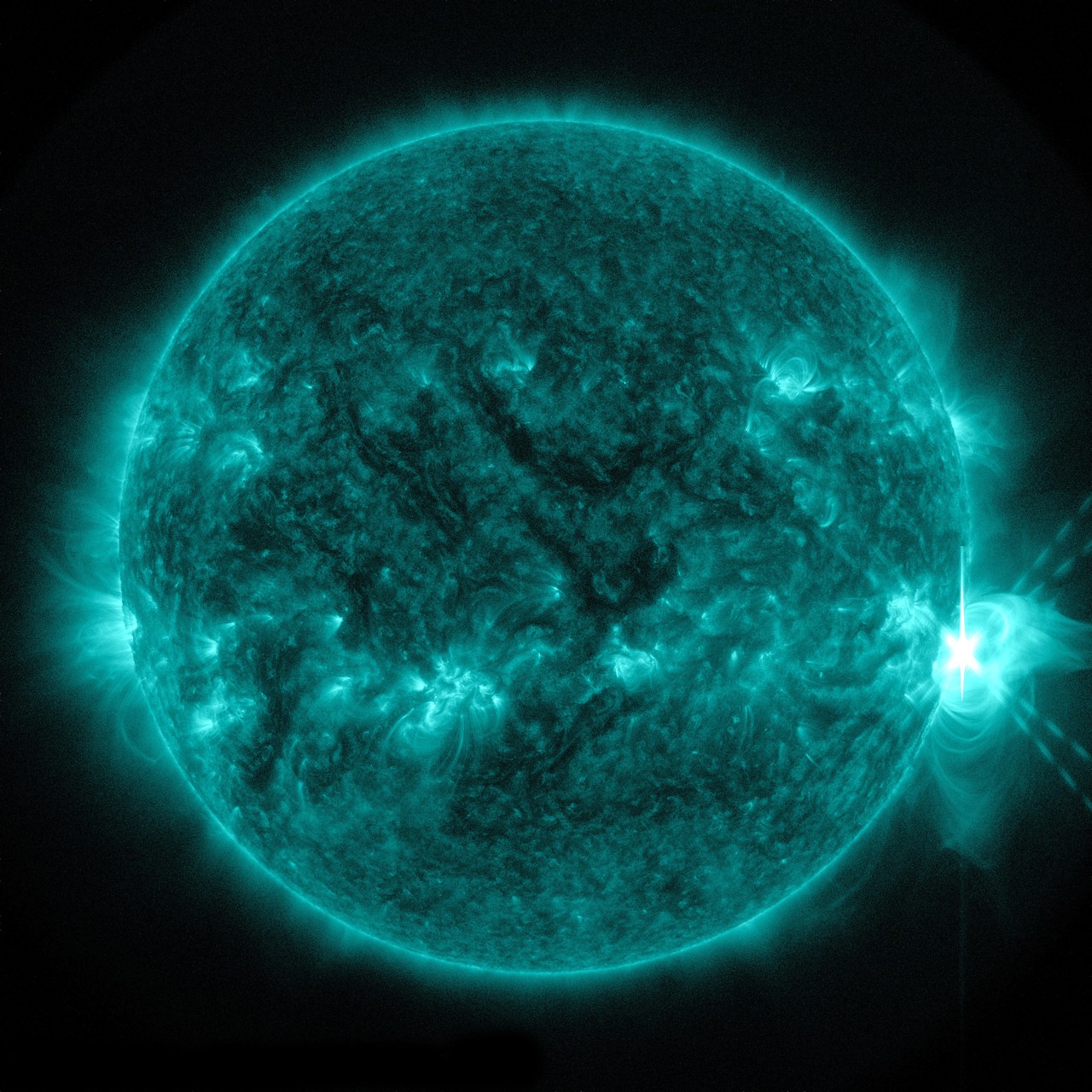 X-class Flare Erupts From Sun