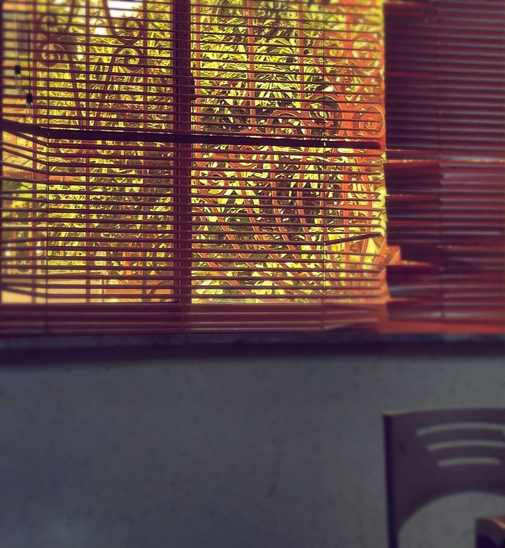 summer behind the window