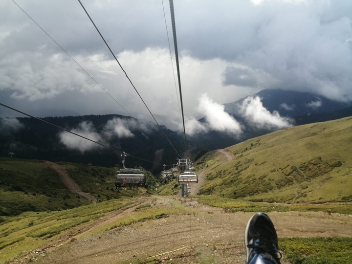 The mountains