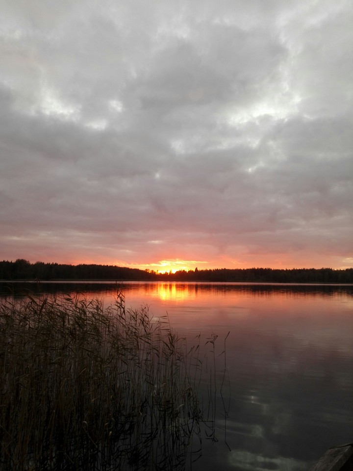 Sunset on the lake