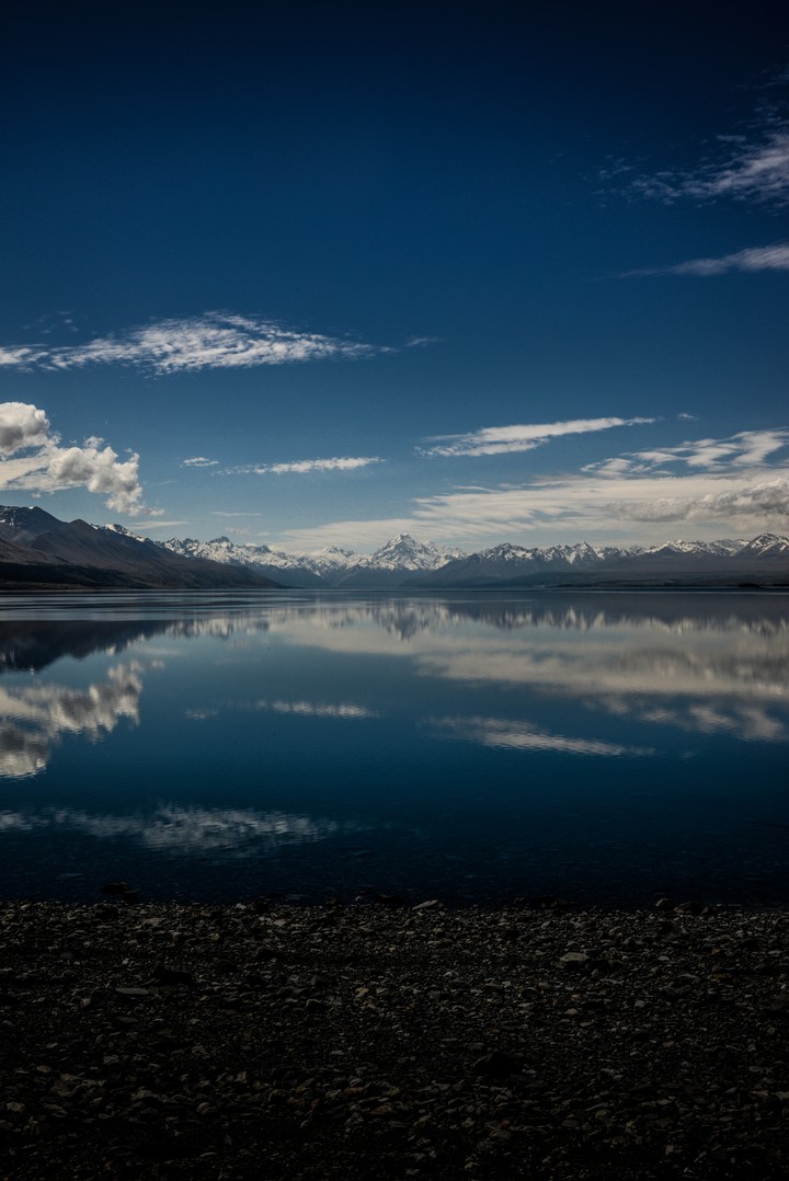 Lake Pukaki Mountains Skyline