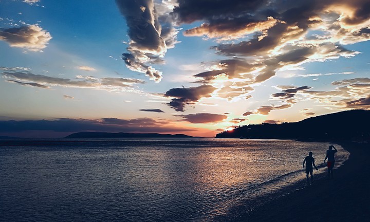 Sunset at sea
