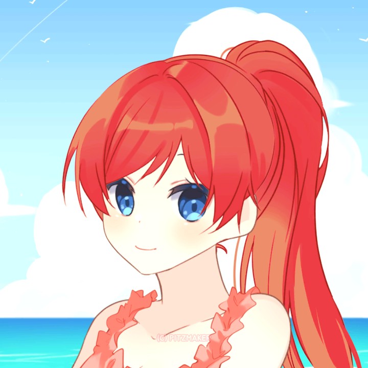 At he beach