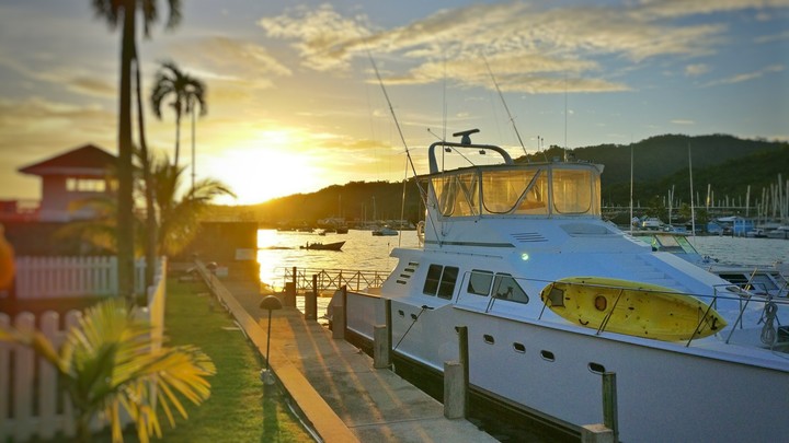 boat at the marina