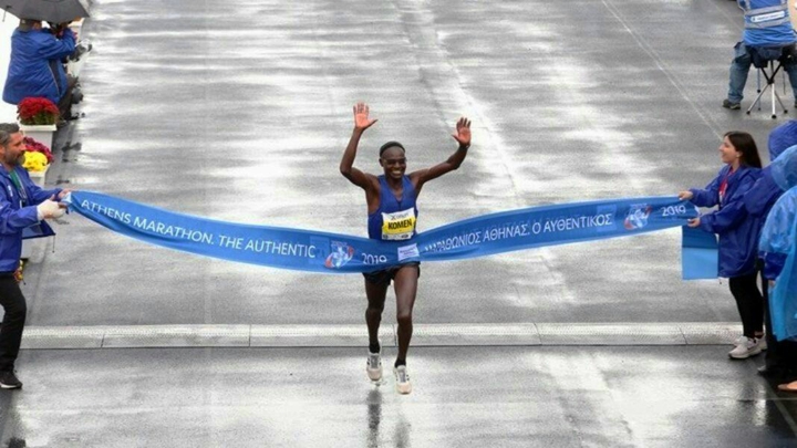 KENYAN WINNER OF 37TH MARATHON