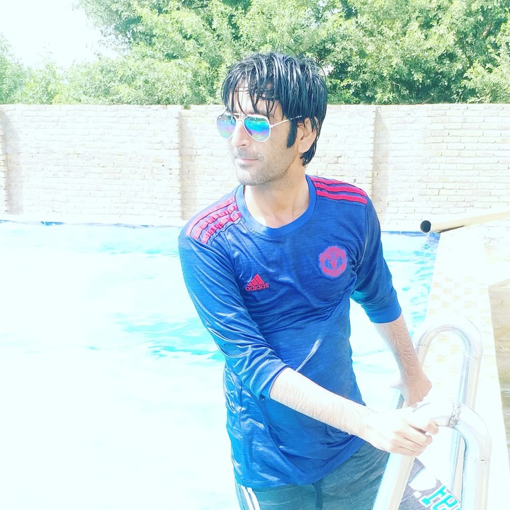 at pool