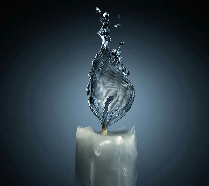 Water candle